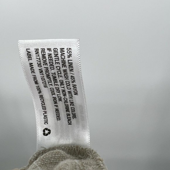 Universal Thread Jumpsuit Off Shoulder Linen Belted Beige Stripe NWT - Picture 11 of 11